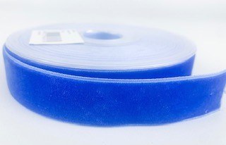 Picture of Velvet Ribbon Blue 25mm x 9m